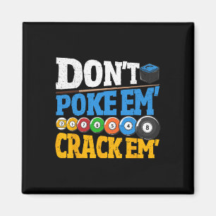 Billard poke sie nicht 8 Ball Men Poo Magnet