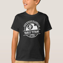 Billard Pool Club Team Liga Name Jahr Sponsor T-Shirt