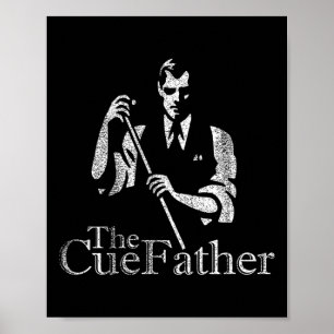 Billard Pool Hall Sport The Cue Vater Poster