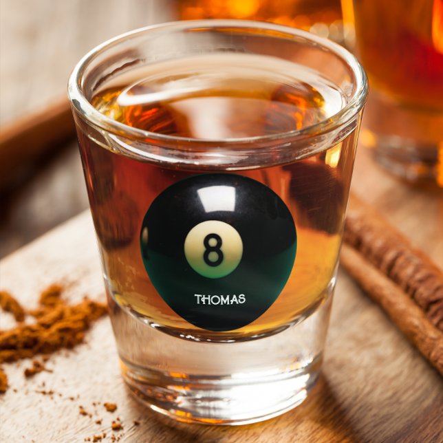 Billard Pool Huit Bal Verre de tir personnalisé (Créateur téléchargé)