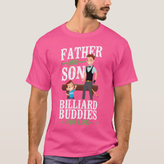 Billard Pool Player Ball Vater Sohn Vater und Sohn T-Shirt