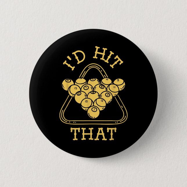 Billard Pool Player Button (Vorderseite)