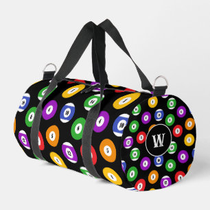Billard Pool Player Monogram Duffle Bag