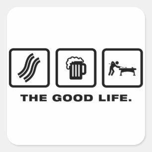 Billard/Pool Quadratischer Aufkleber