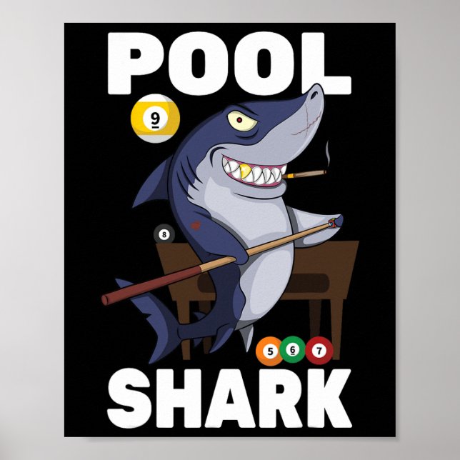 Billard - Pool Shark - Snooker Player - R Pub - Poster (Vorne)