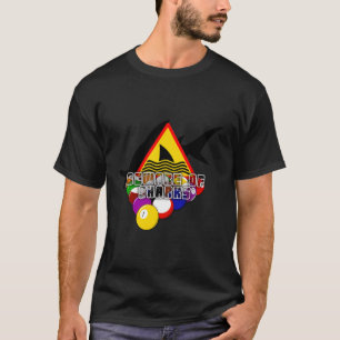 Billard Pool "Vorsicht vor Haien" Billard Hoodie T-Shirt