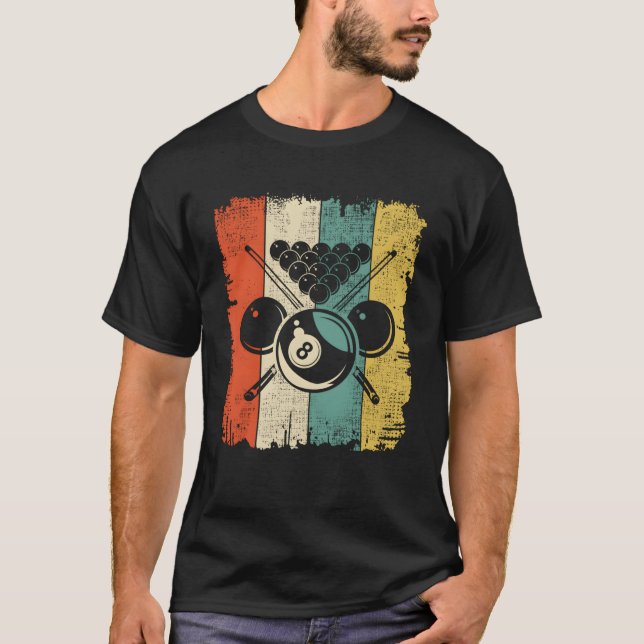 Billard Poolbillard Team T-Shirt (Vorderseite)