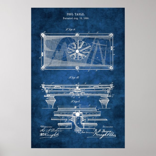 Billard-Poster Art #10 Billiard Poster (Vorne)