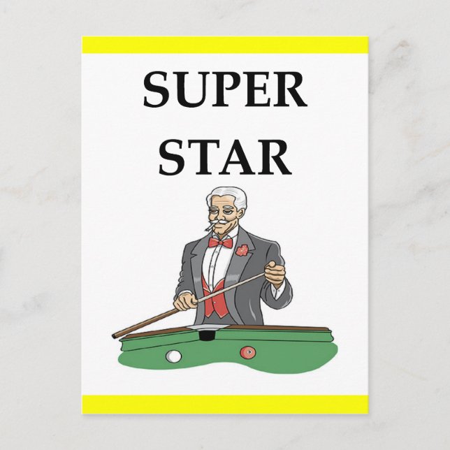 Billard Postkarte (Vorderseite)