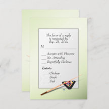 Billard RSVP avec choix Entree