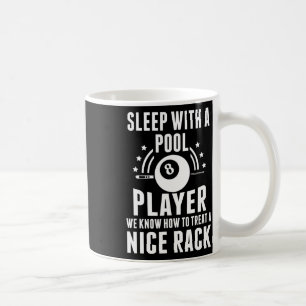 Billard-Schlaf mit Billard-Player und Billard Kaffeetasse