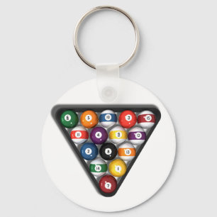 Billard / Schwimmbälle mit Drop Shadow: Schlüsselanhänger
