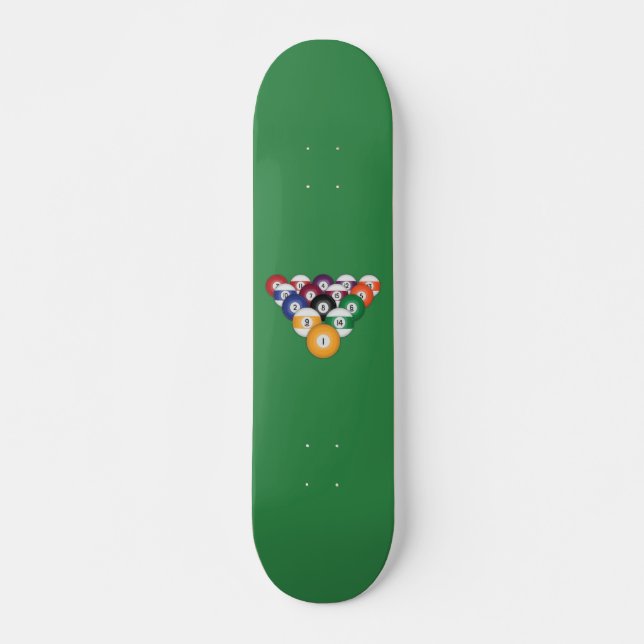 Billard / Schwimmbälle: Skateboard (Vorne)