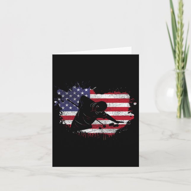 Billard Shirt - American Flag Billiard Playa Karte (Vorderseite)