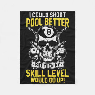 Billard Skull Pool Spiel konnte ich besser schieße Fleecedecke