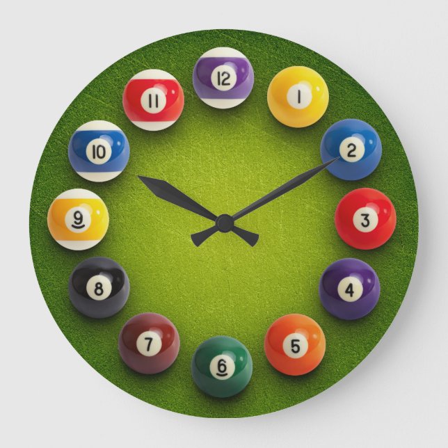 Billard Snooker Horloge de nouveauté (Recto)