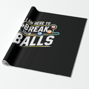 Billard Snooker ist hier, um Ihre Bälle zu durchbr Geschenkpapier