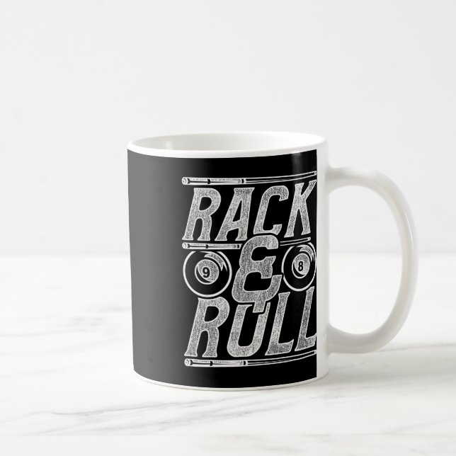 Billard Snooker Player Rack und Roll Kaffeetasse (Rechts)