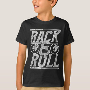 Billard Snooker Player Rack und Roll T-Shirt