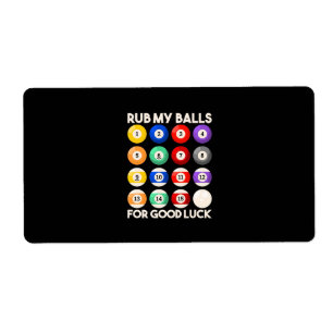 Billard Snooker raub mir die Bälle für Viel Glück