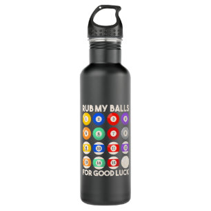 Billard Snooker raub mir die Bälle für Viel Glück Edelstahlflasche