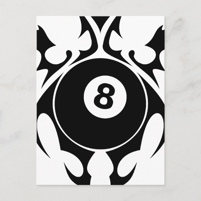 Billard. Stamm. Postkarte (Vorderseite)