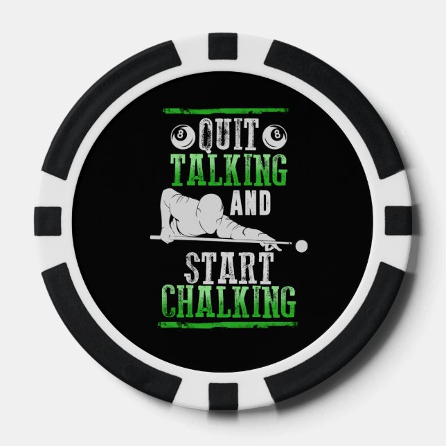 Billard Style Pokerchips (Vorderseite)