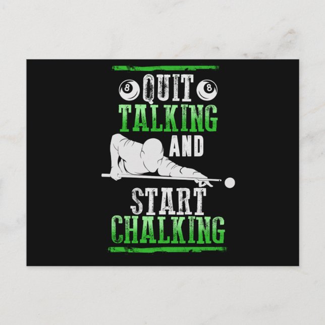 Billard Style Postkarte (Vorderseite)