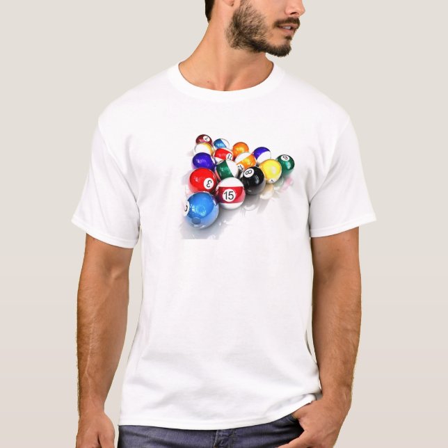 Billard-T-Shirt T-Shirt (Vorderseite)