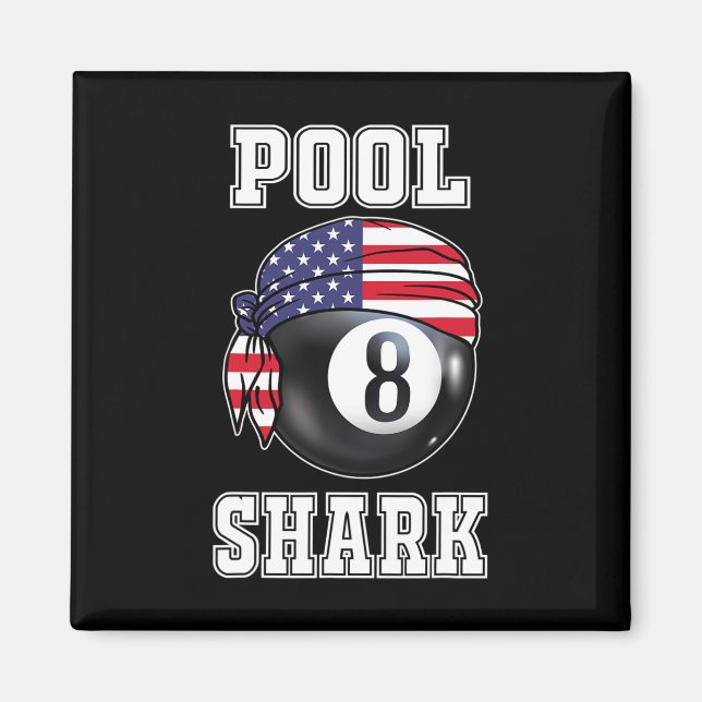 Billard Team 8 Ll Pool Game Player Geschenke für P Magnet (Vorne)
