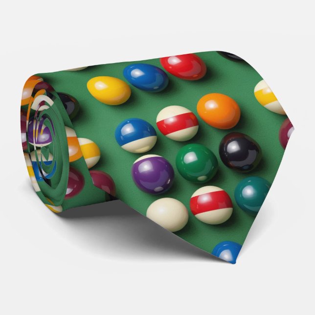 Billard-Tisch Billard Bunte Krawatte (Gerollt)