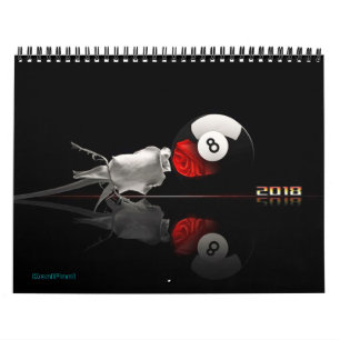 Billard trägt 2018 ein kalender