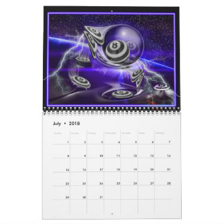 Billard trägt 2018 ein kalender
