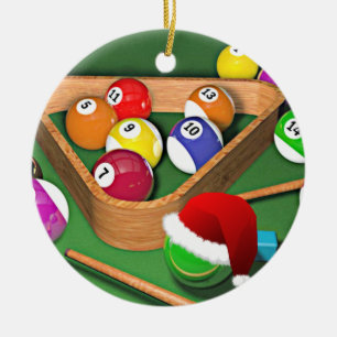 Billard-Urlaubsplanung Keramik Ornament