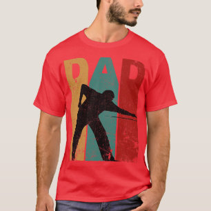 Billard Vater Vintager Tag der Toten T-Shirt