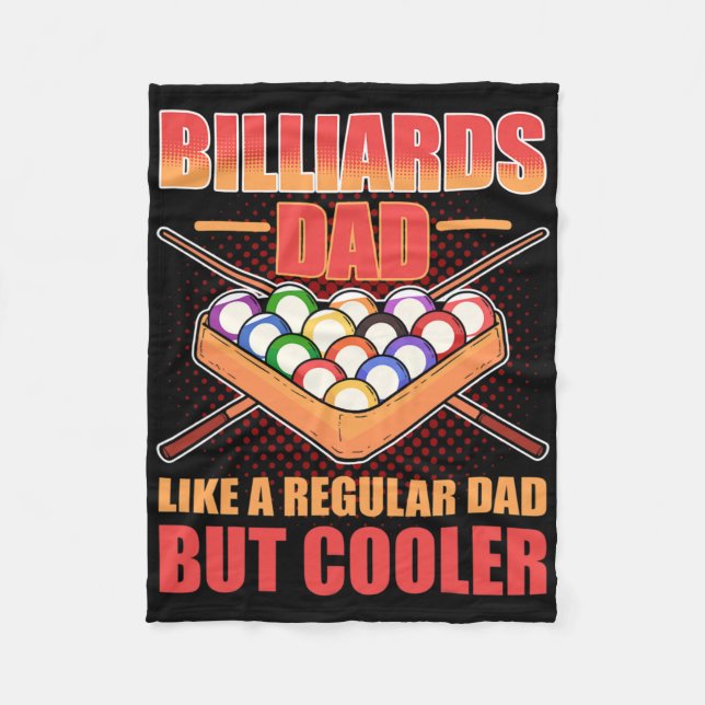 Billard-Vater wie ein regelmäßiger Vater, aber Coo Fleecedecke (Vorderseite)
