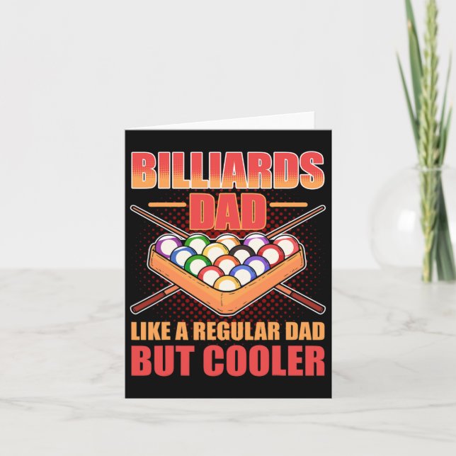 Billard-Vater wie ein regelmäßiger Vater, aber Coo Karte (Vorderseite)