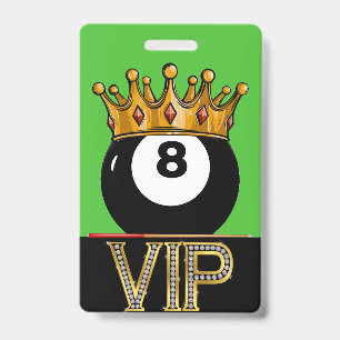 Billard VIP - Badge Lanyard Snooker