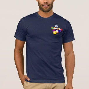 Billard-Vorlage Poloshirt, bereit zur Anpassung T-Shirt