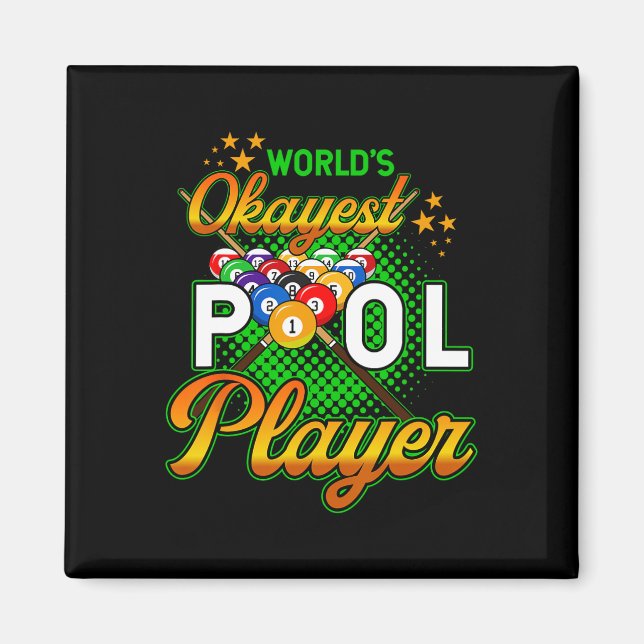 Billard Worlds Token Pool Player 1 Magnet (Vorne)