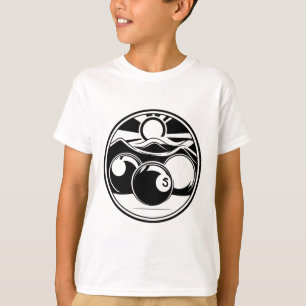 Billard Zeichnend Pool Player T-Shirt