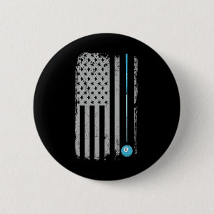 Billardbillard 8 Ball Vintage US-amerikanische F Button