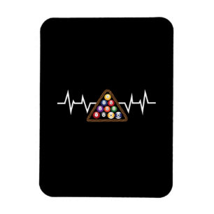 Billardkugel Rack Herzschlag Magnet