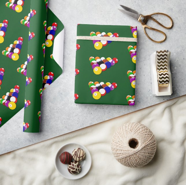 Billardkugeln Geschenkpapier (Kunsthandwerk)