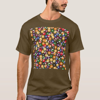 Billardkugeln-Muster für Poolplakate T-Shirt
