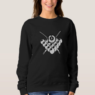 Billardkugeln Poolspieler Billard Snooker Sport Sweatshirt