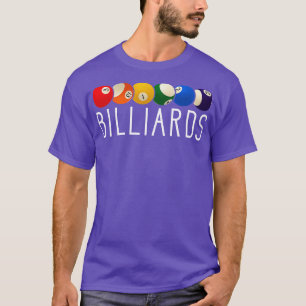 Billardkugeln Poolspieler  T-Shirt
