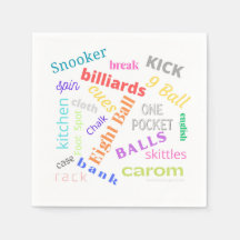 Billardpapierserviette