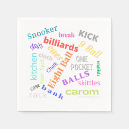 Billardpapierserviette Serviette