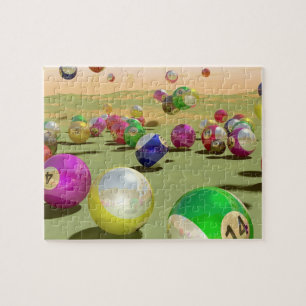 Billardpuzzlespiel